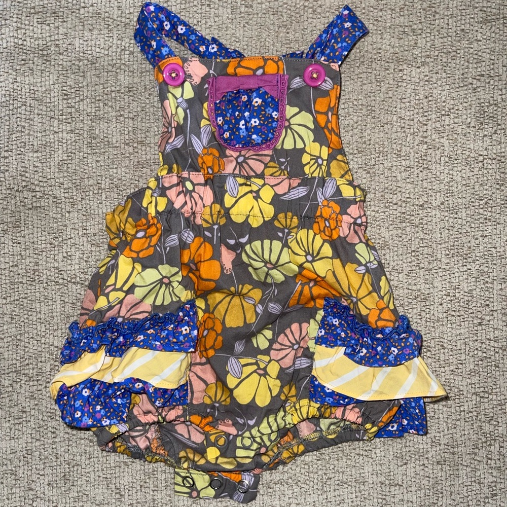 Matilda Jane Floral Kids One Piece - Yellow, Blue, Pink